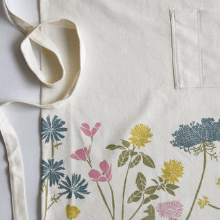 Meadow Wildflower Organic Apron for Kitchen and Garden