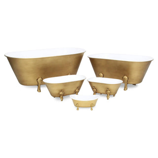 Clawfoot Tub Planter - Gold