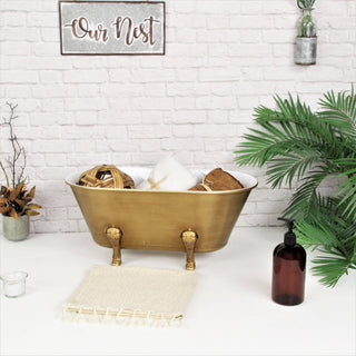 Clawfoot Tub Planter - Gold