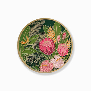 Tropical Floral Luxe Coaster |