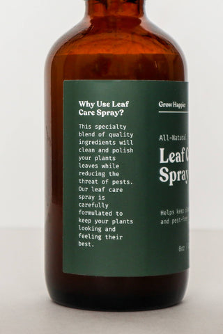 Leaf Care Spray - 8oz l Plant Leaf Cleaner and Shine: 8 oz Spray Bottle