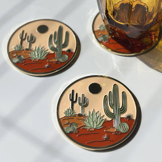 Warm Desert Luxe Coaster