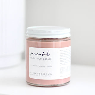 Peaceful Magnesium Cream Wicked Soap Co