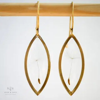 Seed & Soil Botanical Jewelry | Marquise Earrings