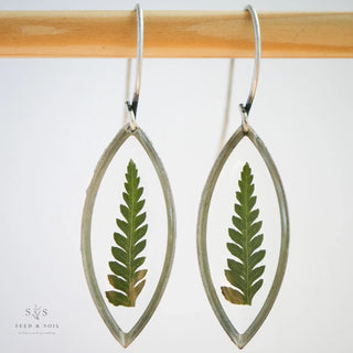 Seed & Soil Botanical Jewelry | Marquise Earrings