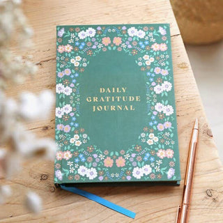 Green Floral Daily Gratitude Journal Lisa Angel
