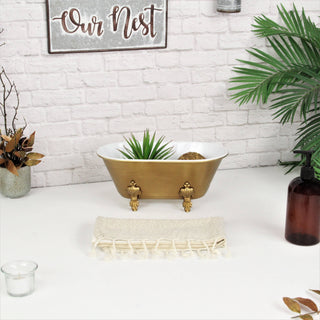 Clawfoot Tub Planter - Gold