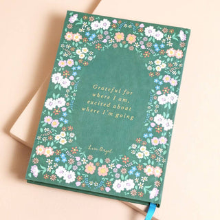 Green Floral Daily Gratitude Journal Lisa Angel