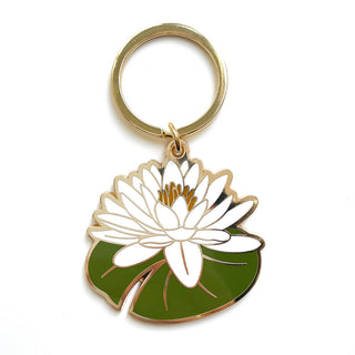 Lillian Water Lily Flower Keychain