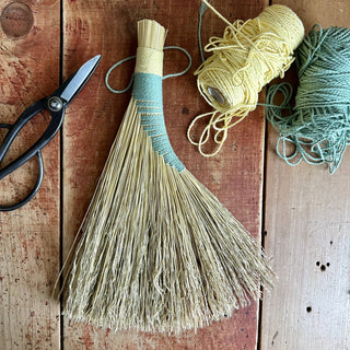Turkey Wing Hand Broom- Natural