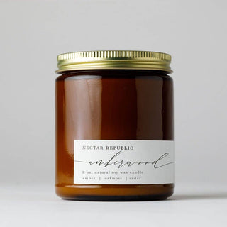 Amberwood Tin Soy Candle NECTAR REPUBLIC