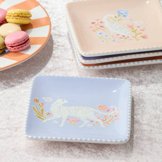 Cheetah Menagerie Canape Plates, 6"