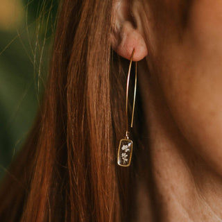 Tiny Rectangle Threaders SEED & SOIL BOTANICAL JEWELRY