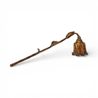 Theira Cast Iron Flower Candle Snuffer GOLD