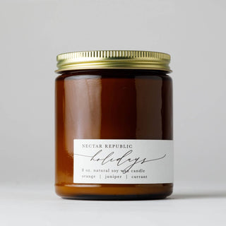 Holidays : Jar Soy Candle  NECTAR REPUBLIC