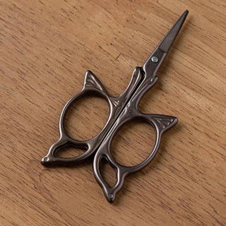 Vintage Style Embroidery Scissors with Random Brocade Sheath