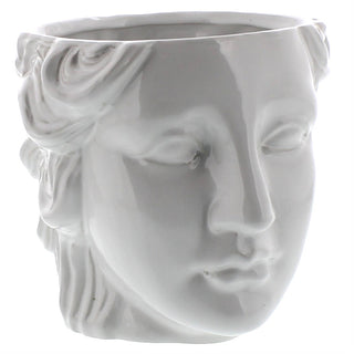 Juno Ceramic  Cachepot in White