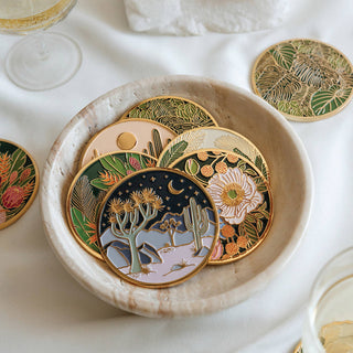 Cool Desert Gold Drink Coasters 
