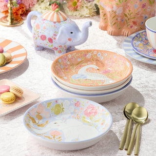 Peacock Menagerie Soup Bowl 9"