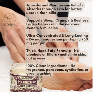Magnesium Body Butter ROOTS AND LEAVES