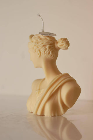 Artemis Bust Candle Soy Wax & Cotton Wick