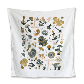 Mosses + Mushrooms Kitchen Tea Towel