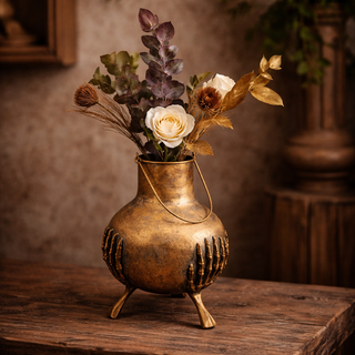 Skeleton Hands Iron Vase