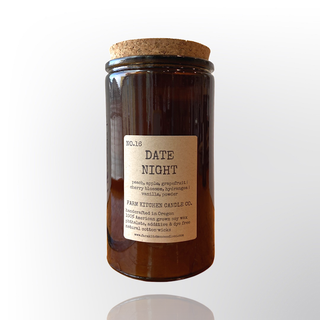 Date Night Soy Candle | Amber Apothecary | 14.5 oz Farm Kitchen Candle Co.