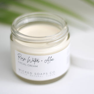 Rose Water + Aloe Facial Cream WICKED SOAP CO
