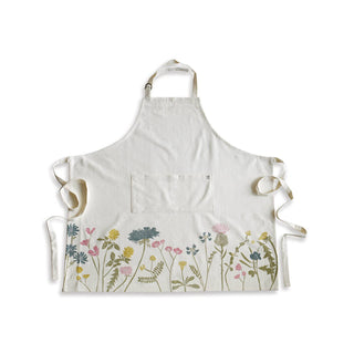 Meadow Wildflower Organic Apron for Kitchen and Garden