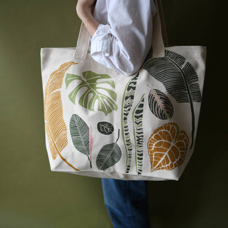 Oversized Oversized Green Thumb Organic Market Tote Bag JUNE & DECEMBER