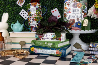 Stacked Books Planter, Alice/Wind in the Willows/The Secret Garden
