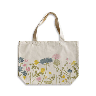 Oversized Wildflower Organic Market Tote Bag JUNE & DECEMBER