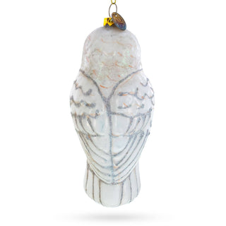 Enchanting White Owl  Glass Ornament
