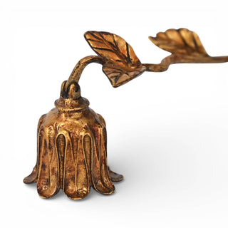 Theira Cast Iron Flower Candle Snuffer GOLD