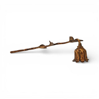 Theira Cast Iron Flower Candle Snuffer GOLD