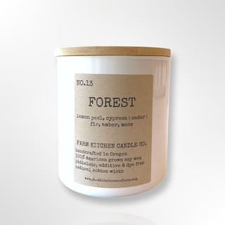 Forest Soy Candle | White Jar | 8 oz.