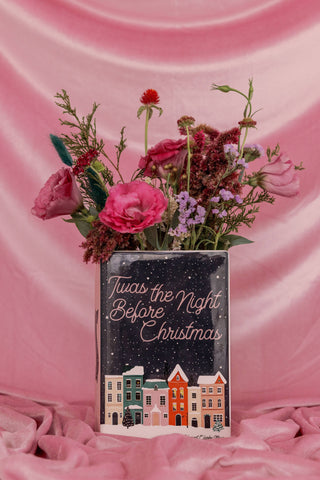 Large Book Vase, Twas the Night Before Christmas
