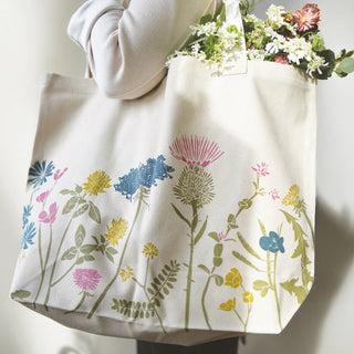 Oversized Veggie Garden Organic Market Tote Bag JUNE & DECEMBER