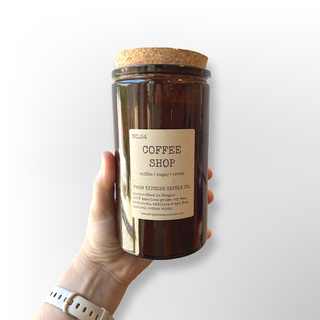 Coffee Shop soy candle | Amber Apothecary | Large- 14.5 oz.