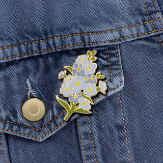 Forget me not Flower Enamel Pin