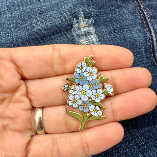 Forget me not Flower Enamel Pin