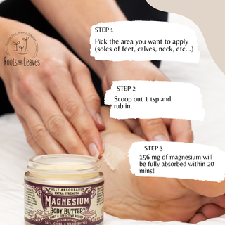 Magnesium Body Butter ROOTS AND LEAVES