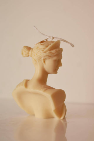 Artemis Bust Candle Soy Wax & Cotton Wick