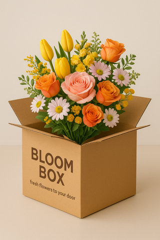 New! Bloom Box Wrapped Bouquet - Sent from Vashon with love!