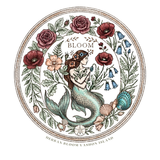 BLOOM Vashon Mermaid Round Vinyl Sticker