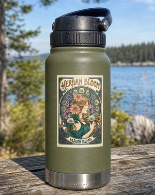 Art Nouveau Herban Bloom Sticker