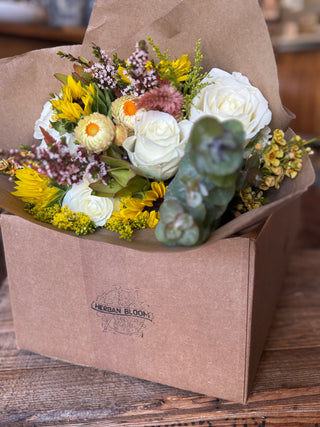 New! Bloom Box Wrapped Bouquet Flower Shipments - Sent from Vashon with love!
