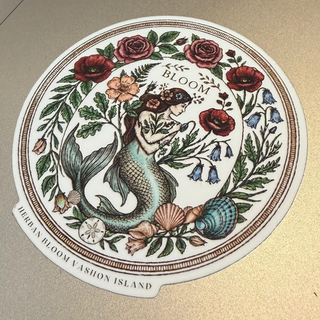 BLOOM Vashon Mermaid Round Vinyl Sticker