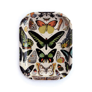 Small Metal Butterfly  Tray / Vintage Butterflies Dish